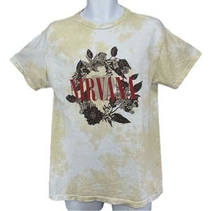 NIRVANA Tye die floral Tshirt Sz XL